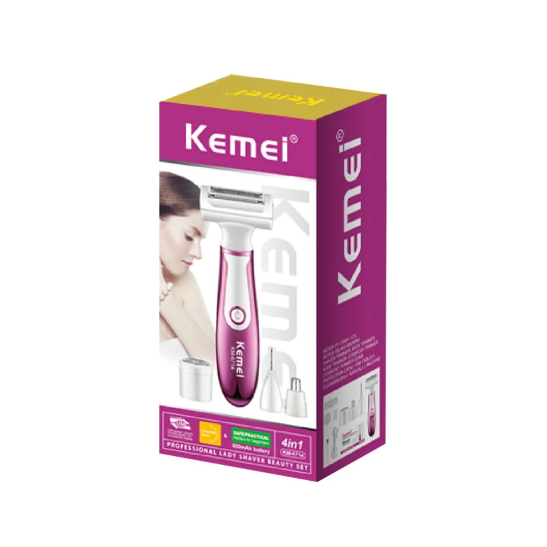 ماكينة إزالة الشعر الحريمي كيمي Kemei 6714 دقة ونعومة مثالية