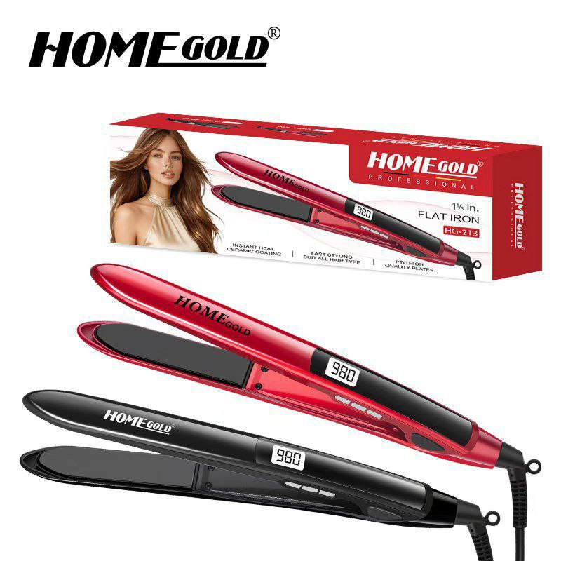 مكواة شعر Home Gold 213 فرد سريع ونتائج ناعمة
