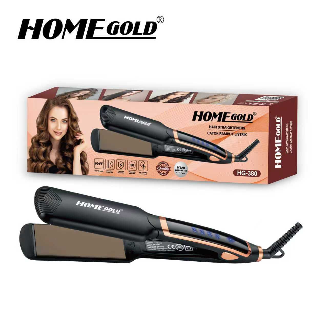 مكواة شعر Home Gold 380 فرد سريع وفعّال
