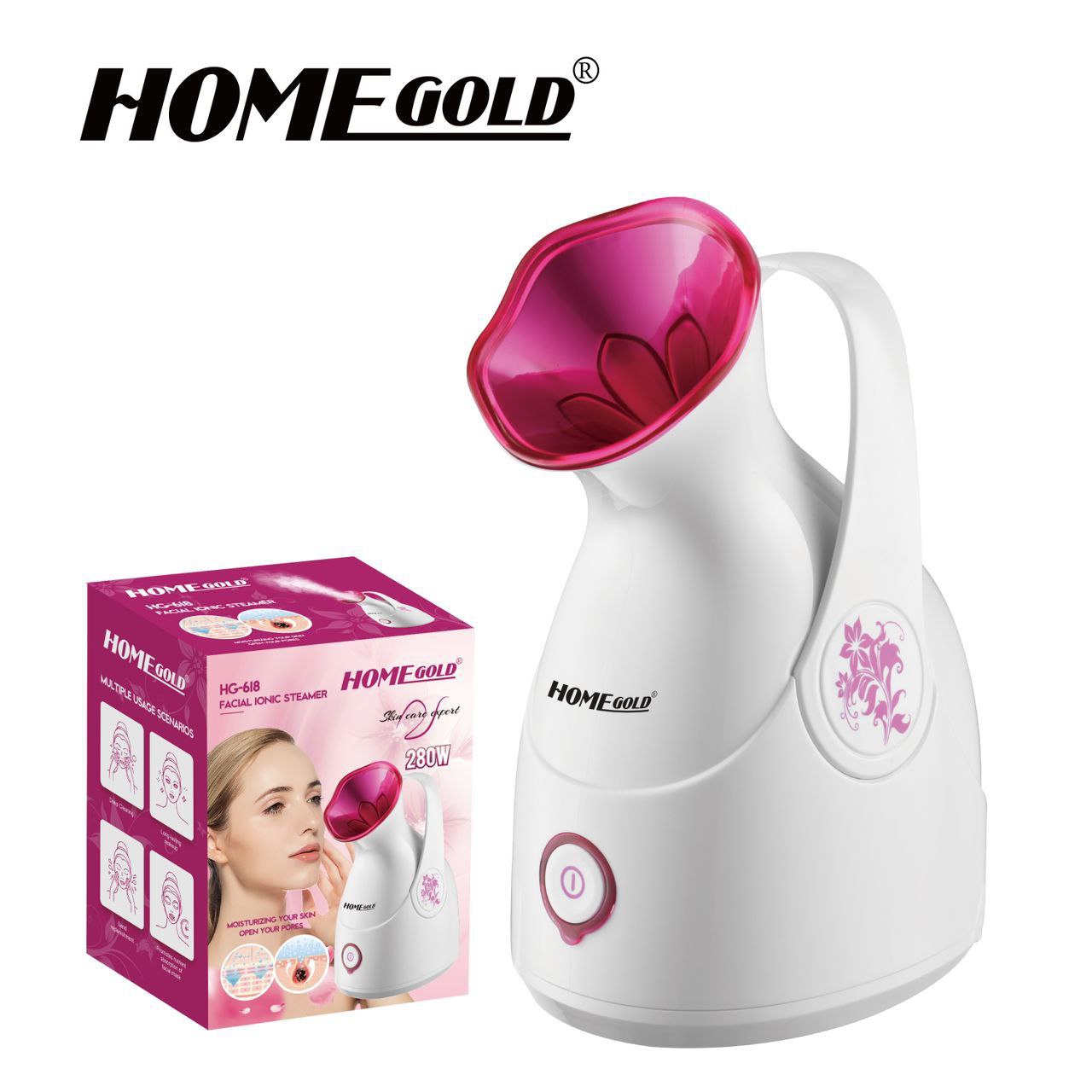 جهاز بخار الوجه Home Gold HG 618 تنظيف عميق وتجديد البشرة