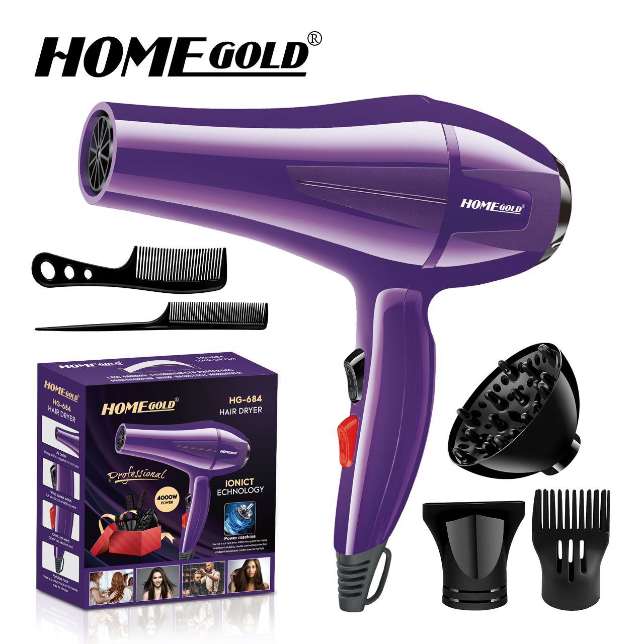 استشوار Home Gold 684 قوة 4000 وات