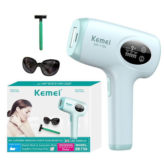 جهاز إزالة الشعر بالليزر Kemei KM 7104 مليون ومضة  يدوي وأوتوماتيك