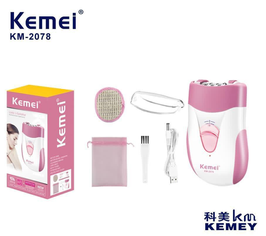ماكينة إزالة الشعر الحريمي كيمي Kemei 2078  أداء عملي ونتائج ناعمة